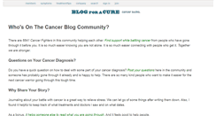 Desktop Screenshot of blogforacure.com