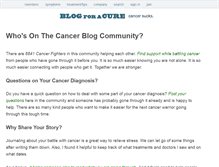 Tablet Screenshot of blogforacure.com